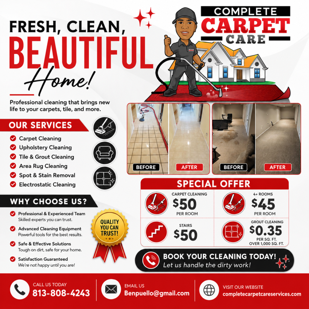 Carpet cleaning in Plant City Fl