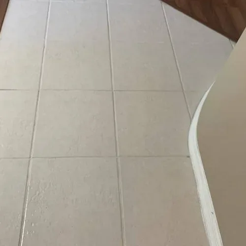 Clean tile floor with light grout lines in a family home, Complete Carpet Care serving Brandon, FL